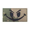 Morale Patch Klettabzeichen BAD SMILEY MC, reflective