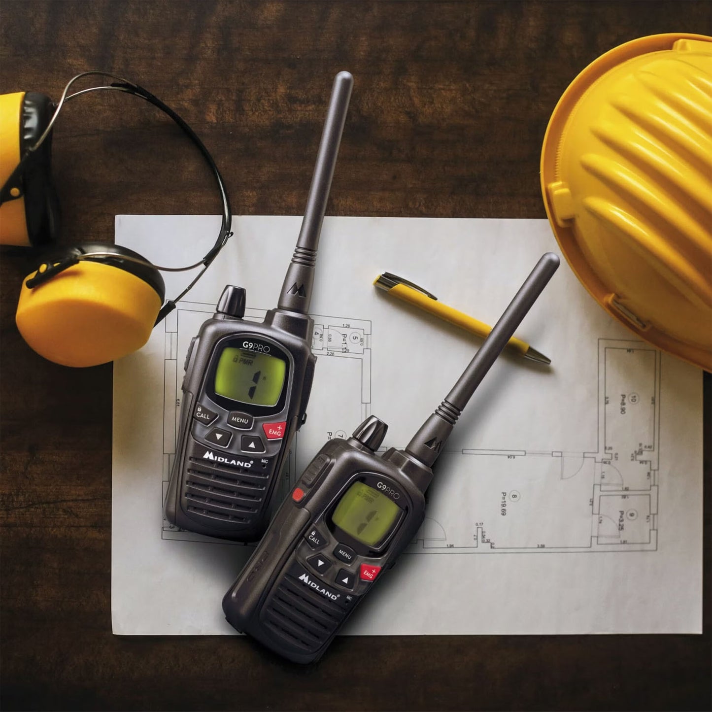 G9 Pro Work Edition Walkie Talkie (4er-Set)