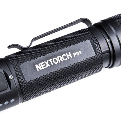 Taktische LED-Taschenlampe P91, 5'000 Lumen (inkl. Akku)