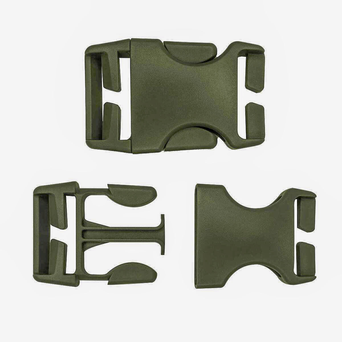 Ersatz-Schnalle: Kunststoff Steckschnalle - olive drab
