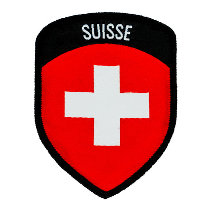 Klettabzeichen Landeswappen SUISSE - Red