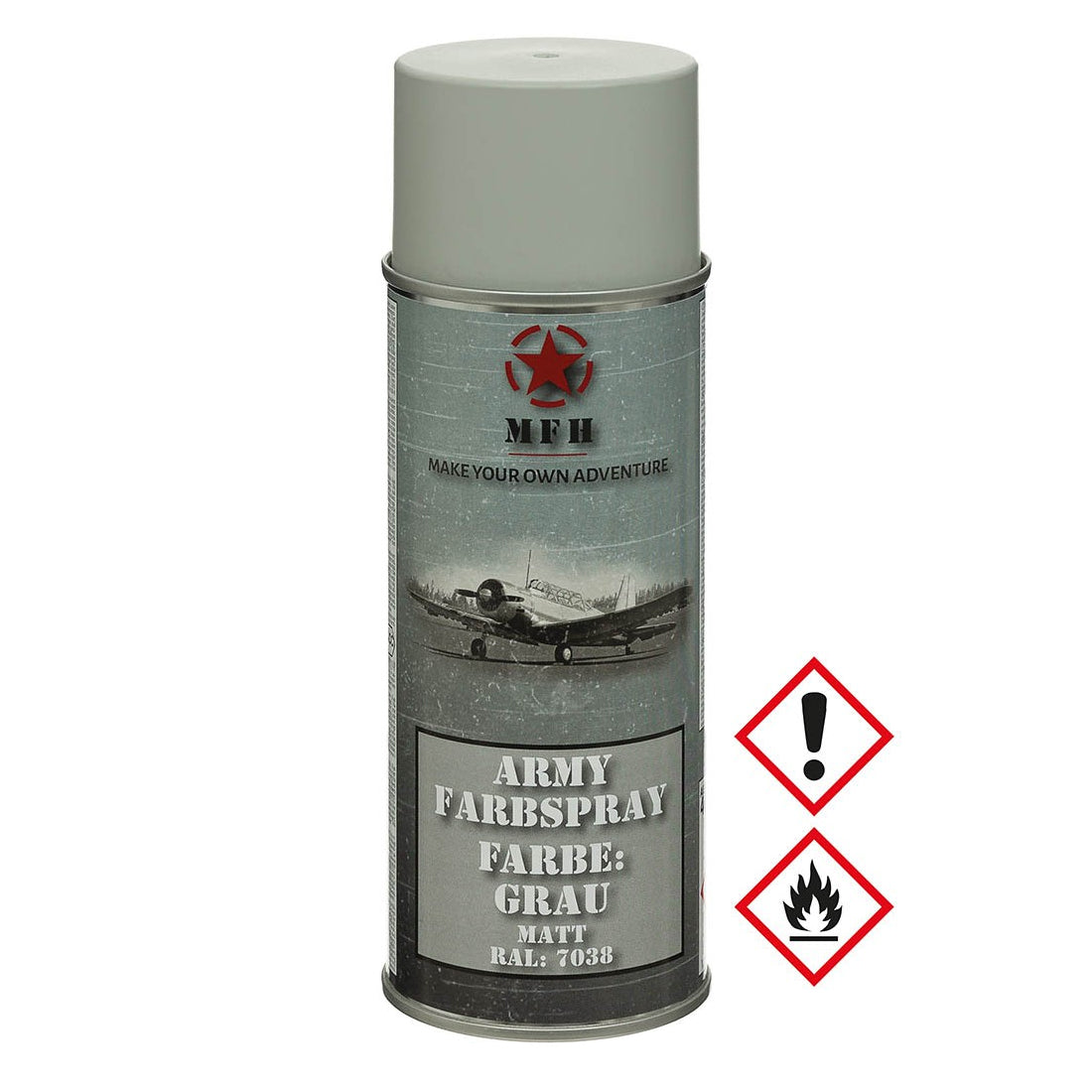 Army Farbspray, GRAU, matt, 400 ml