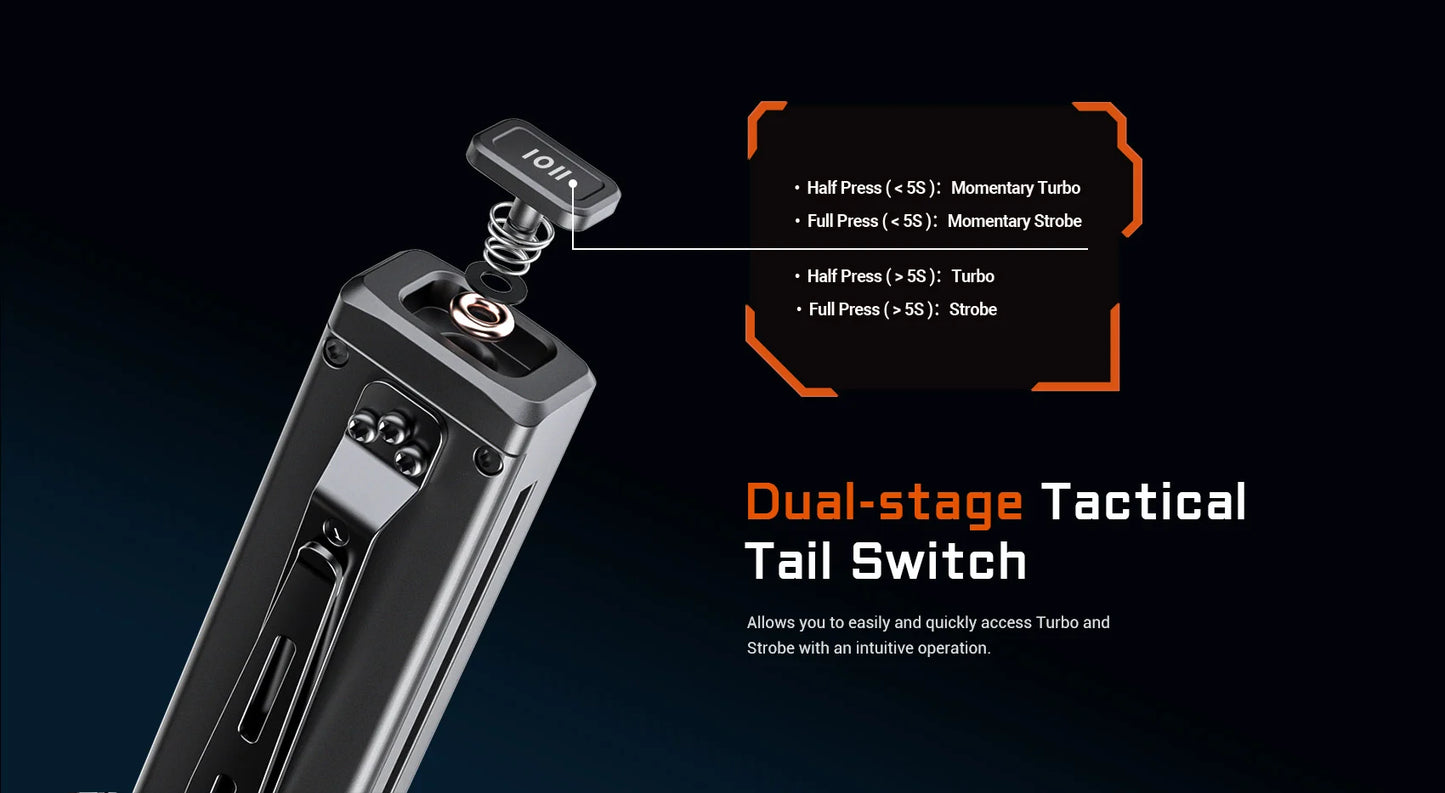 Taktische LED-Taschenlampe UC20, 1'000 Lumen, inkl. Akku