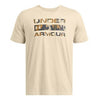 Stacked Logo Fill T-Shirt, Khaki Base / Timberwolf Taupe