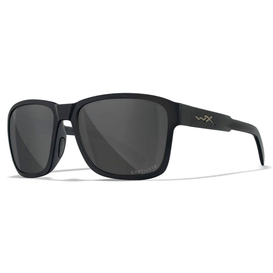 WX TREK Lenses: CAPTIVATE™ Polarized grey, Frame: matte black