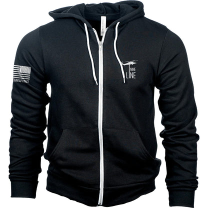 DROPLINE LOGO - FULL-ZIP HOODIE