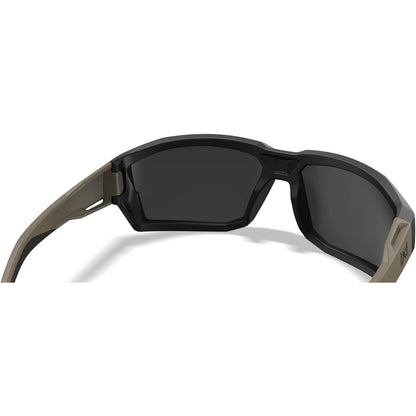 Sonnenbrille WX Alpine, Matte Black and Tan Frame with CAPTIVATE™ Polarized Tungsten Mirror Lenses