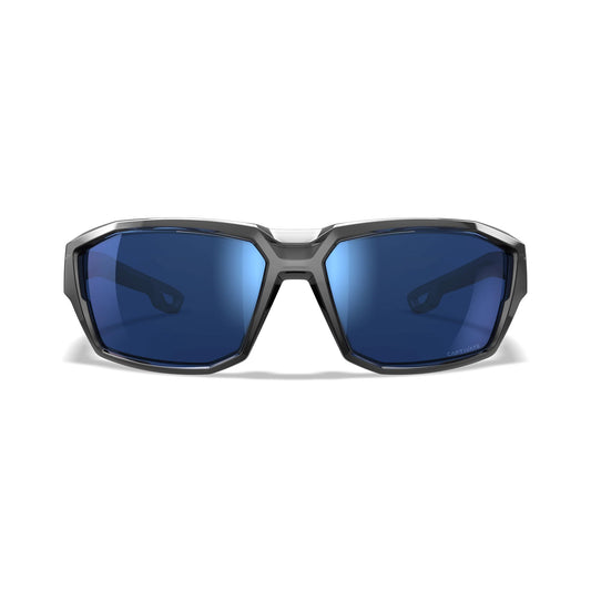 Sonnenbrille WX Alpine, Gloss Crystal Grey Frame with CAPTIVATE™ Polarized Blue Mirror Lenses