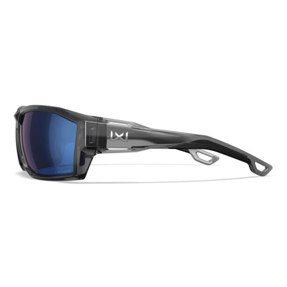 Sonnenbrille WX Alpine, Gloss Crystal Grey Frame with CAPTIVATE™ Polarized Blue Mirror Lenses