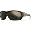 Sonnenbrille WX Alpine, Matte Black and Tan Frame with CAPTIVATE™ Polarized Tungsten Mirror Lenses