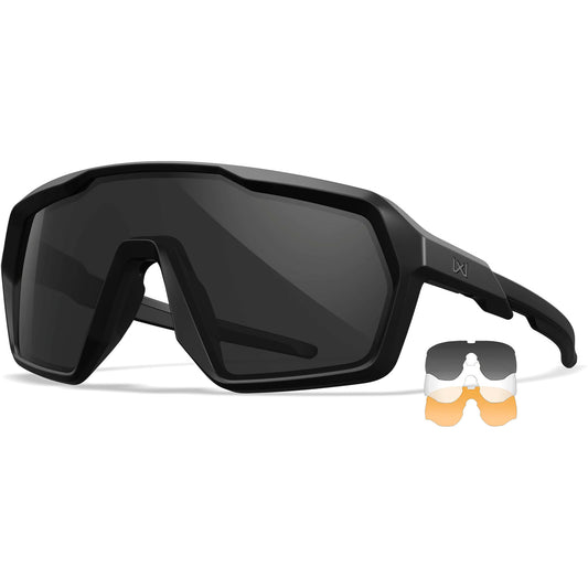 Sonnenbrille WX Citadel, Matte Black Frame with Grey Clear & Light Rust Lenses 