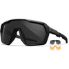 Sonnenbrille WX Citadel, Matte Black Frame with Grey Clear & Light Rust Lenses 