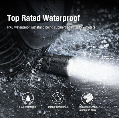 LED Taschenlampe XT11GT PRO V3.0, 3'300 Lumen (inkl. 4000mAh Akku)