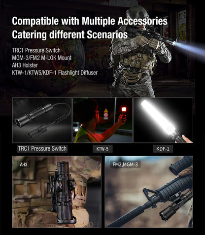 LED Taschenlampe XT11GT PRO V3.0, 3'300 Lumen (inkl. 4000mAh Akku)