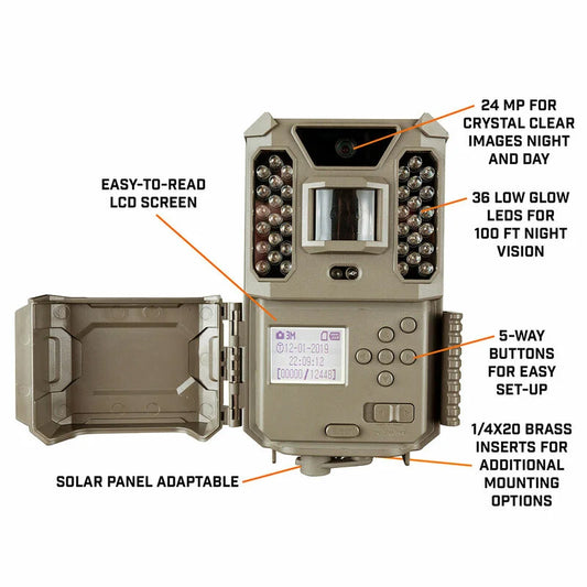 Digitale Wildkamera Trail Cam Prime 24MP, Low Glow, tan