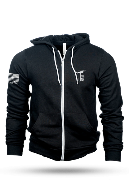DROPLINE LOGO - FULL-ZIP HOODIE