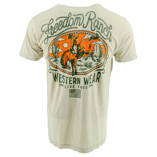 T-Shirt WESTERN WEAR SS TEE, off white