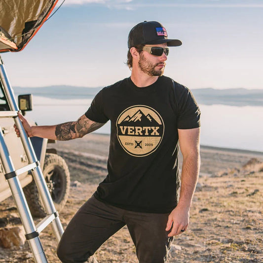 TRI PEAK TEE, It's Black