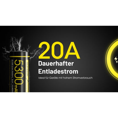 21700 NL2153HPi Akku 5300 mAh