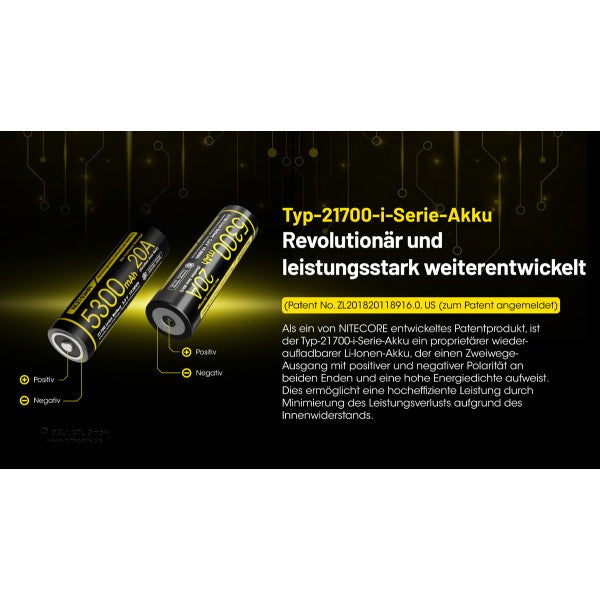 21700 NL2153HPi Akku 5300 mAh