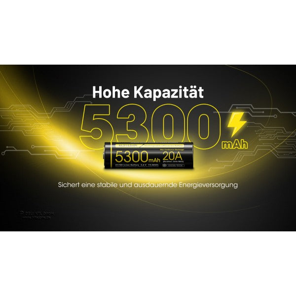 21700 NL2153HPi Akku 5300 mAh
