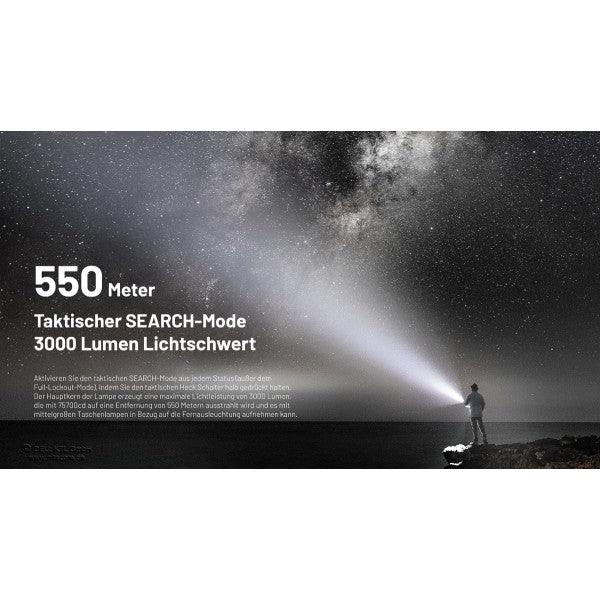 LED-Taschenlampe EDC 35, 5'000 Lumen, inkl. Akku