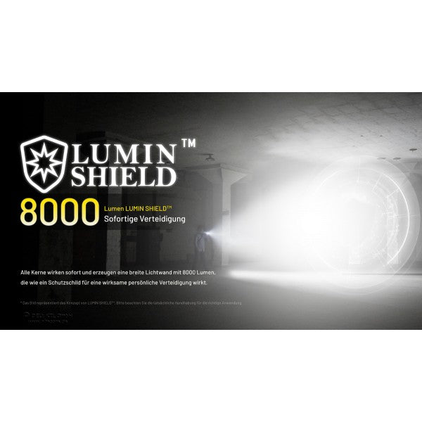 LED-Taschenlampe EDC 37, 8'000 Lumen, inkl. Akku