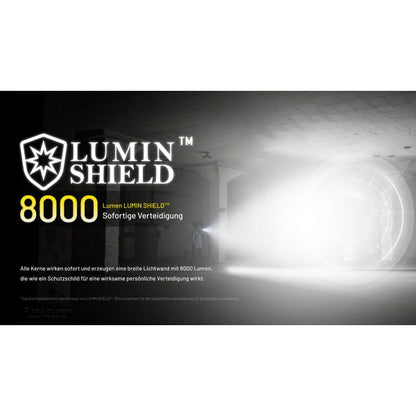 LED-Taschenlampe EDC 37, 8'000 Lumen, inkl. Akku
