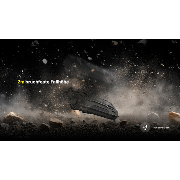 LED-Taschenlampe EDC 37, 8'000 Lumen, inkl. Akku