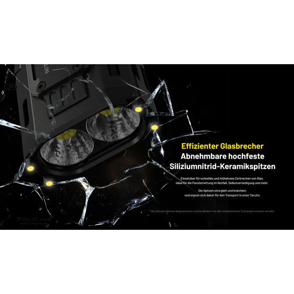 LED-Taschenlampe EDC 37, 8'000 Lumen, inkl. Akku