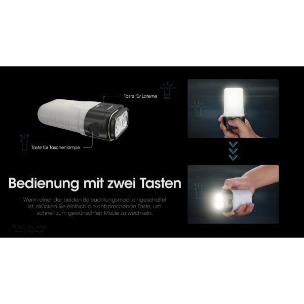 LED-CAMPINGLAMPE LR70, 3'000 Lumen (inkl. Akkus)