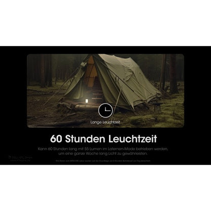 LED-CAMPINGLAMPE LR70, 3'000 Lumen (inkl. Akkus)