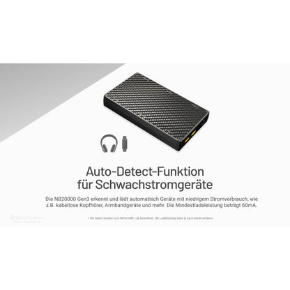 Powerbank NB20000 Gen3, 20'000 mAh