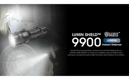 LED-Taschenlampe TM9K PRO, 9'900 Lumen, inkl. Akku