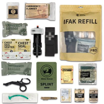 Tactical Trauma Kit IFAK (B) Refill (17-teilig) - inkl. Metall-Tourniquet