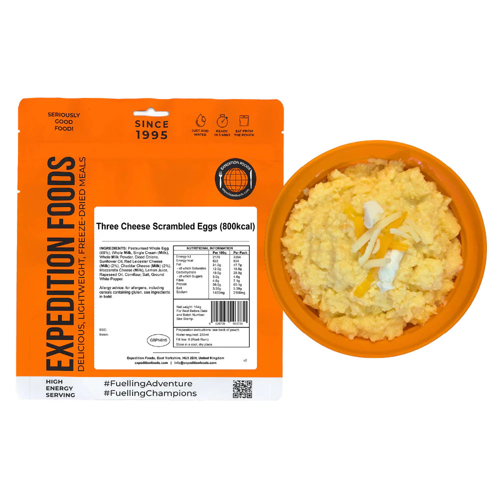 Three Cheese Scrambled Eggs (800 kcal) [Vegetarian & Gluten Free]