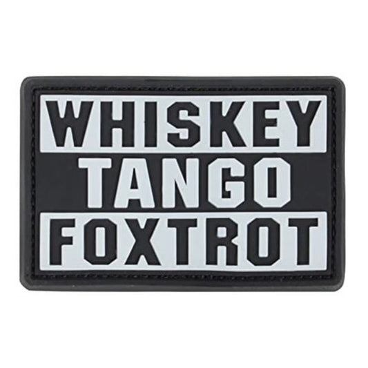Morale Patch WHISKEY TANGO FOXTROT (glow)