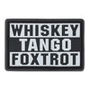 Morale Patch WHISKEY TANGO FOXTROT (glow)