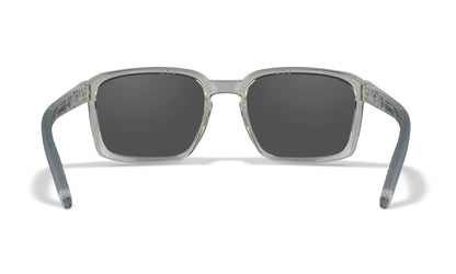 Sonnenbrille WX ALFA CAPTIVATE™, Gloss Clear Crystal, polarized Blue Mirror