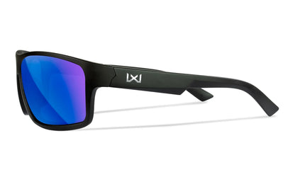 Sonnenbrille WX PEAK XL, CAPTIVATE™ Polarized Blue Mirror, Frame: Matte Black