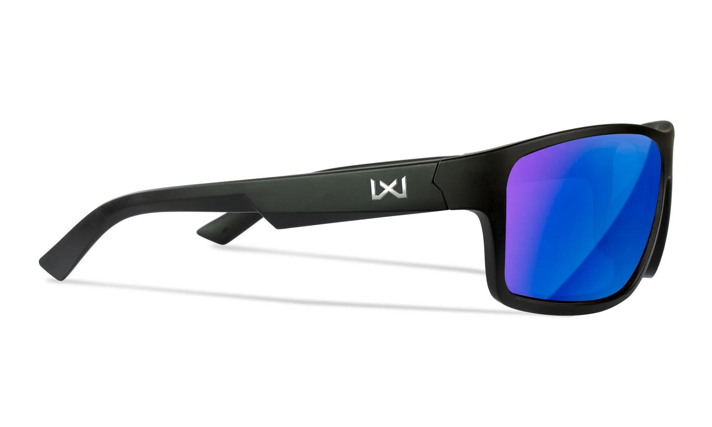 Sonnenbrille WX PEAK XL, CAPTIVATE™ Polarized Blue Mirror, Frame: Matte Black