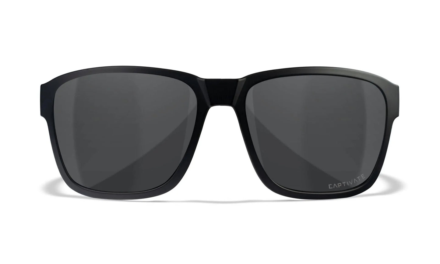 WX TREK Lenses: CAPTIVATE™ Polarized grey, Frame: matte black