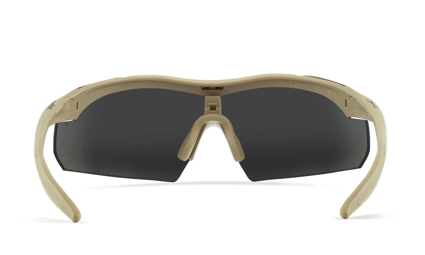 WX VAPOR 2.5 Shields: grey/clear/light Rust, Frame: matte tan