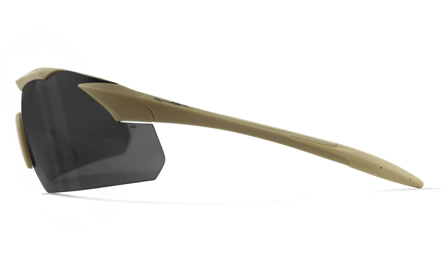 WX VAPOR 2.5 Shields: grey/clear/light Rust, Frame: matte tan