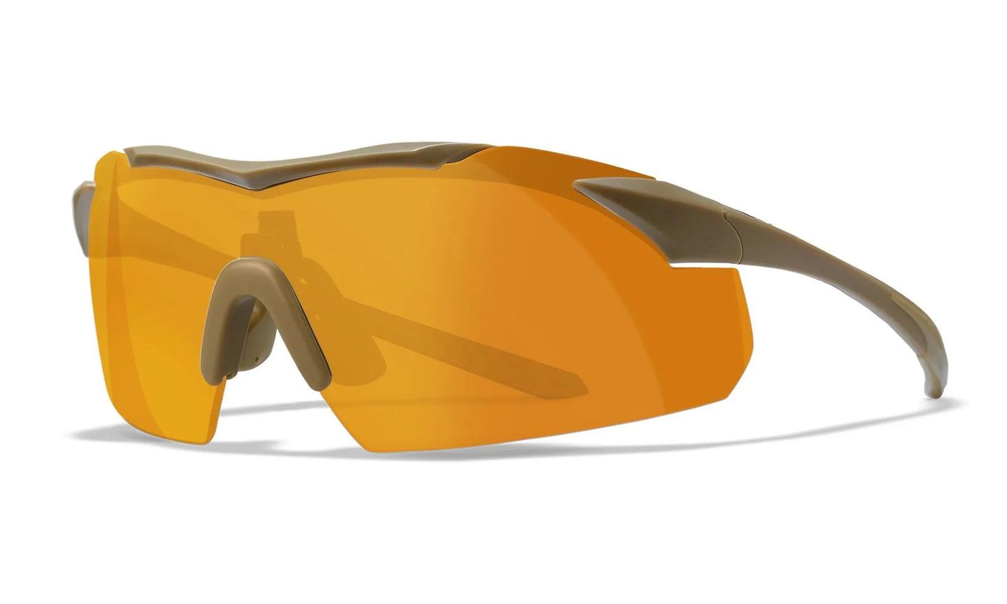 WX VAPOR 2.5 Shields: grey/clear/light Rust, Frame: matte tan